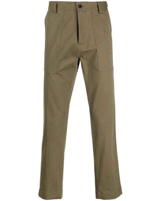 Etro contrasting-side panel straight trousers