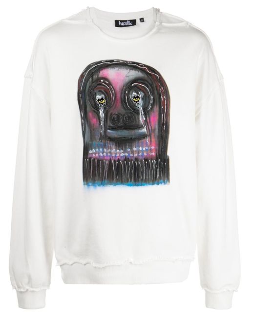 Haculla graphic-print cotton sweatshirt