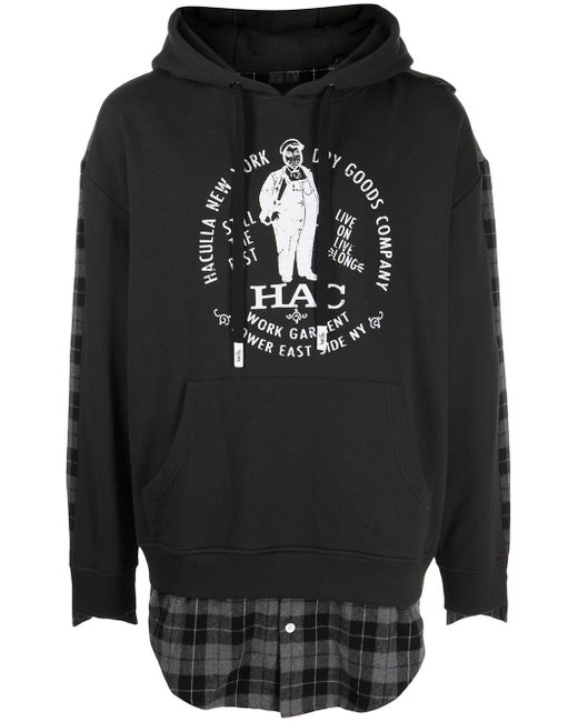 Haculla layered-design hoodie