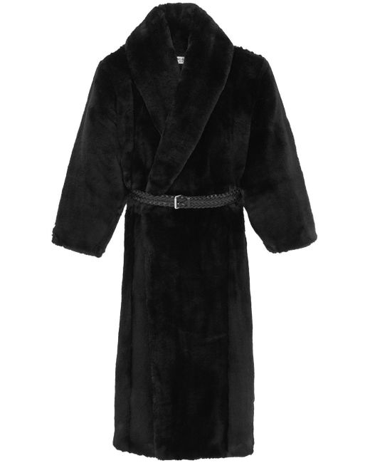 Saint Laurent belted-waist oversized coat
