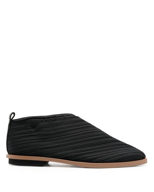 Pleats Please By Issey Miyake pleated slip-on loafers