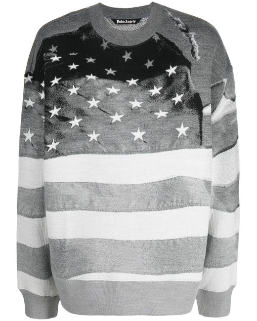 Palm Angels stars and stripes-print sweatshirt