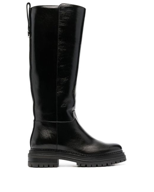 Sergio Rossi knee-high patent boots