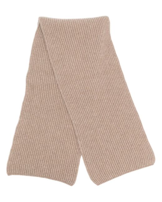 Malo ribbed cashmere scarf