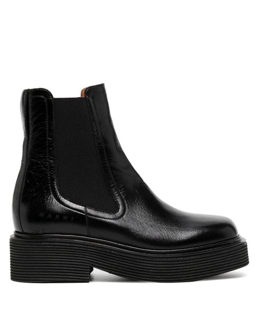 Marni ridged-sole ankle boots