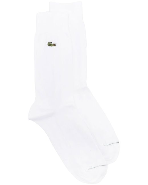 Lacoste logo-patch detail socks