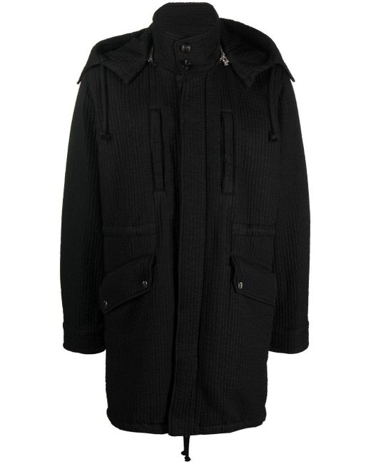 Amiri drawstring-hooded zipped-up parka coat