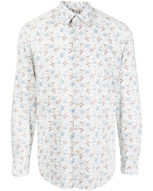 Paul Smith floral-print organic cotton shirt