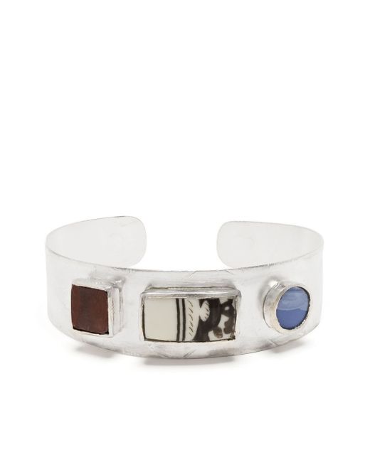 Nick Fouquet logo cuff bracelet