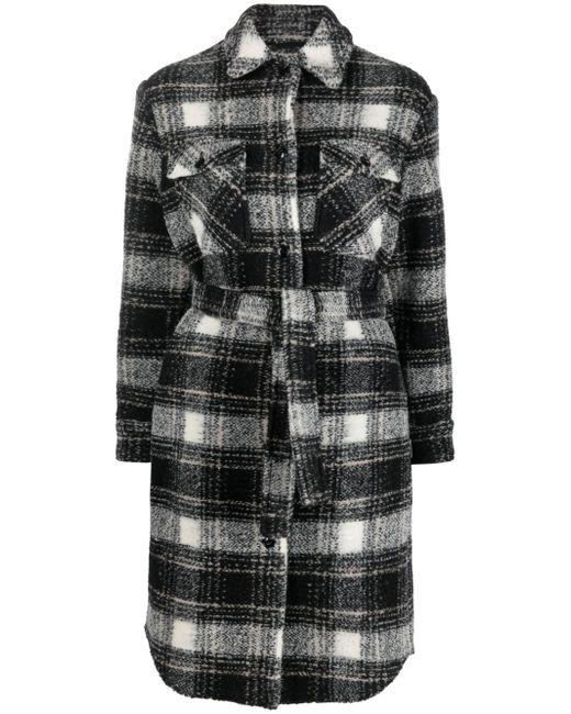 Woolrich checked coat