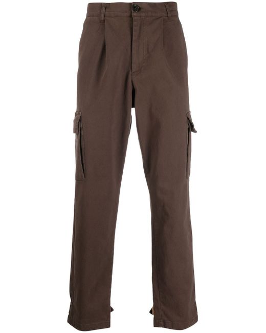 Family First pleat-detail cargo trousers