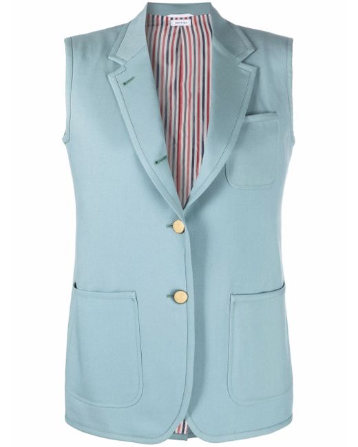 Thom Browne single-breasted cotton waistcoat
