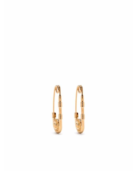 Versace safety pin earrings