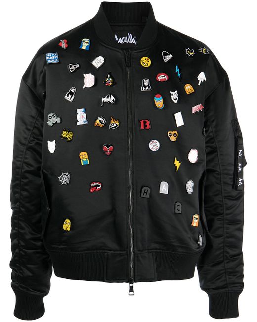 Haculla decorative pin-detail bomber jacket