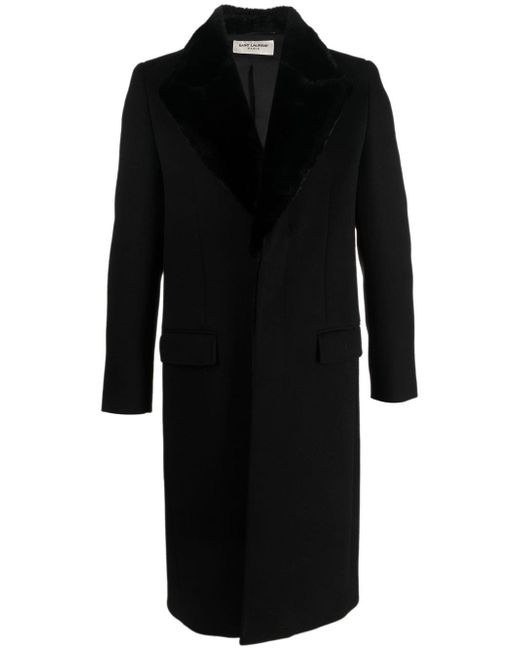 Saint Laurent long-line single-breasted coat