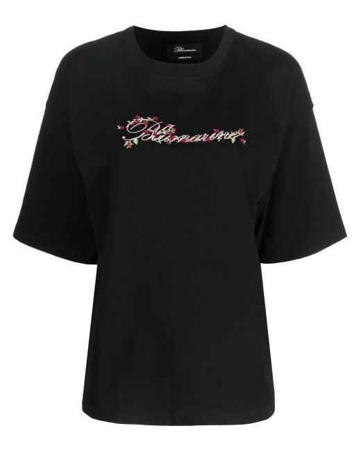 Blumarine logo-print short-sleeved T-shirt