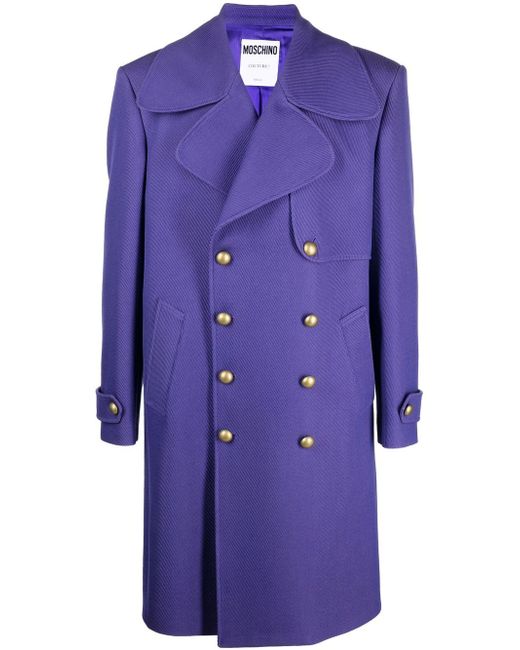 Moschino tailored-cut double-breasted coat
