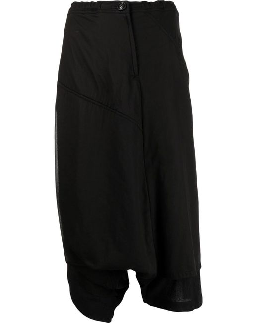 Y's asymmetric cropped trousers