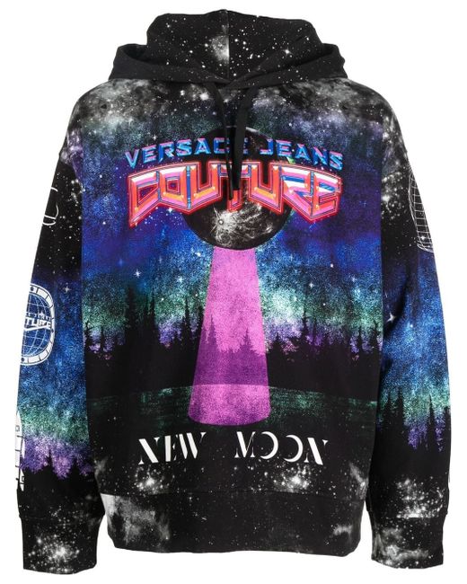Versace Jeans Couture graphic-print drawstring hoodie