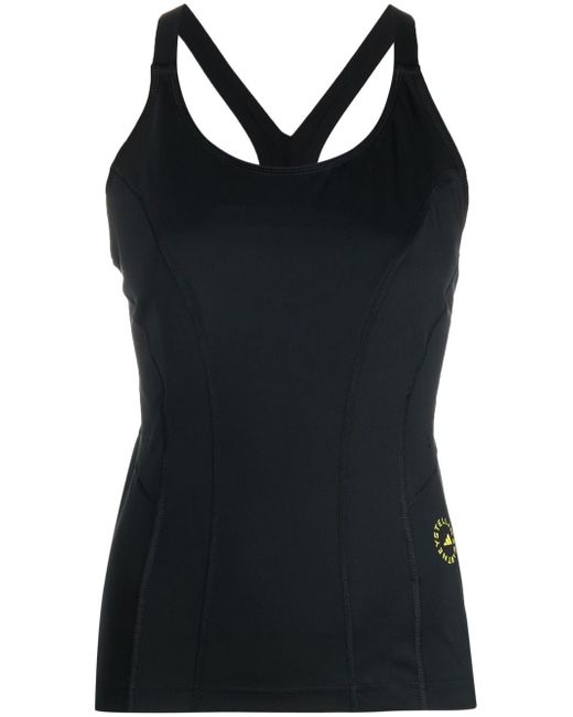 Adidas by Stella McCartney cross-strap fitted tank top