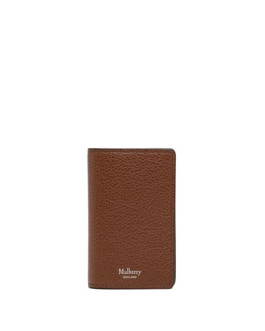 Mulberry grain-leather card case