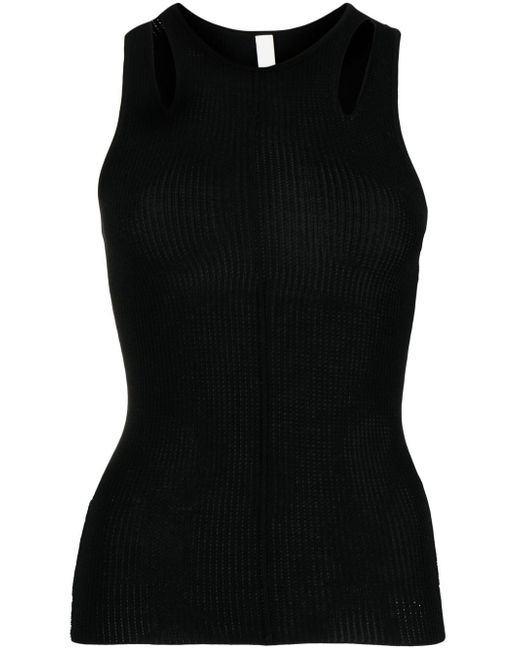 Dion Lee Merino Pointelle ribbed tank top