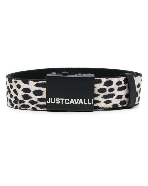Just Cavalli leopard-print leather belt