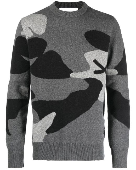 The Power for the People intarsia-knit crew-neck jumper