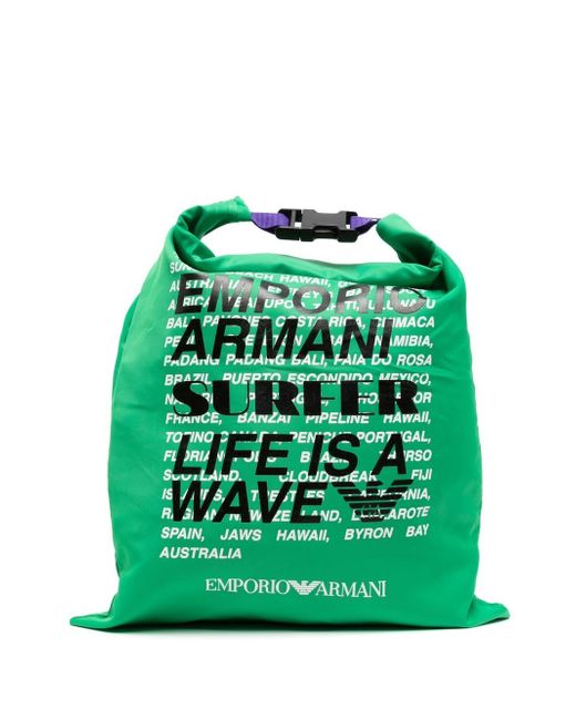 Emporio Armani logo-print wash bag