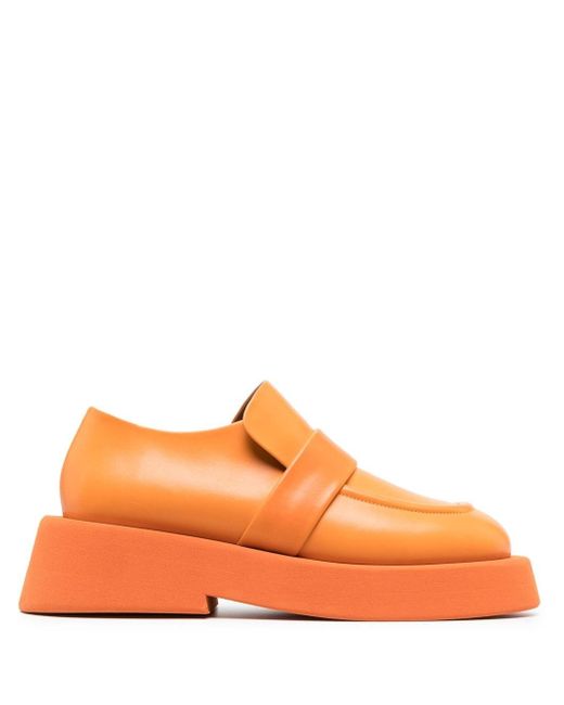 Marsèll square-toe leather loafers
