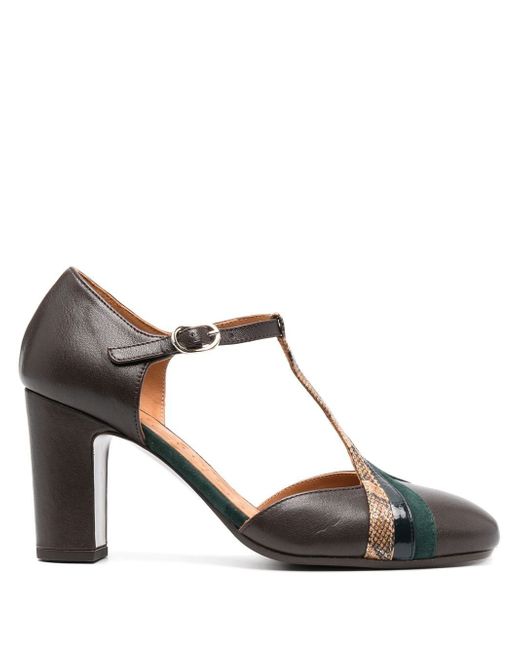 Chie Mihara 85mm round-toe leather pumps
