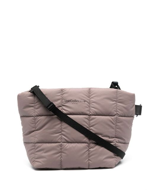 VeeCollective Porter quilted clutch bag