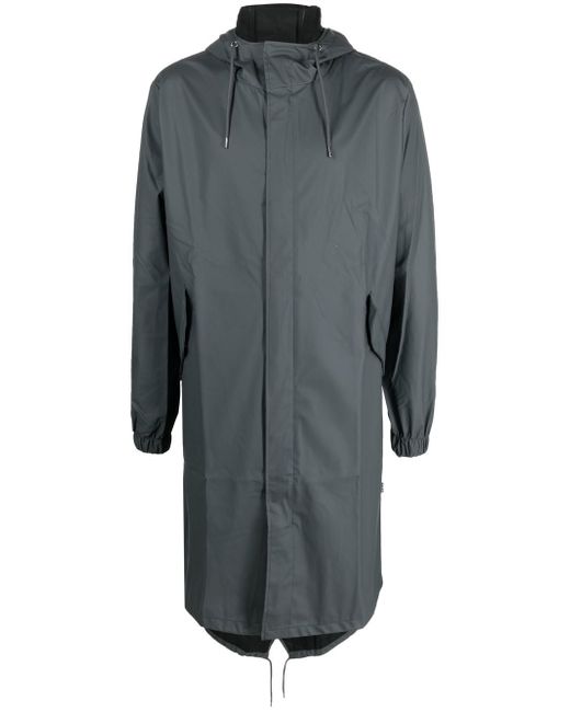 Rains drawstring hooded raincoat