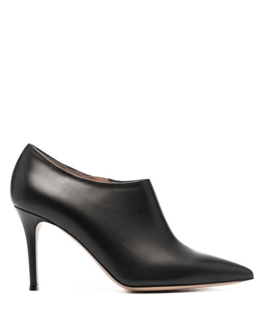Gianvito Rossi 100mm leather side-zip pumps