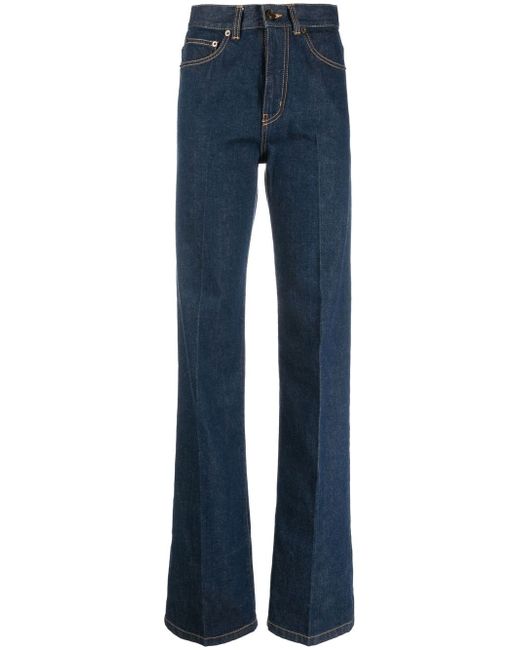 Saint Laurent high-waist straight jeans