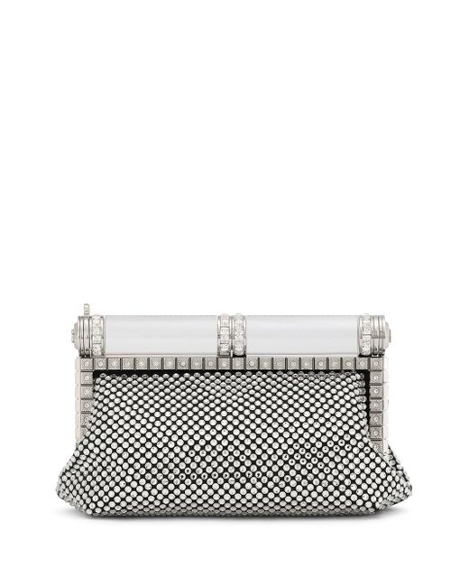 Dolce & Gabbana crystal-embellished clutch bag
