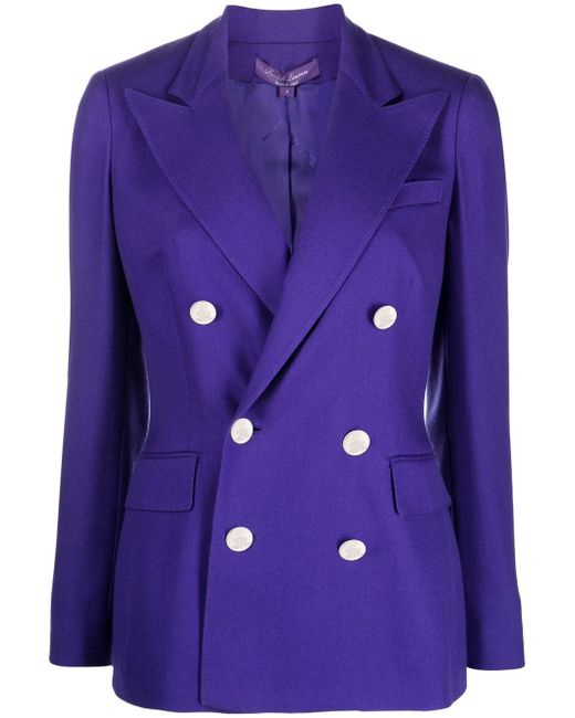 Ralph Lauren Purple Label cashmere double-breasted blazer