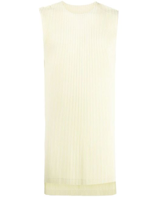 Homme Pliss Issey Miyake long pleated tank top
