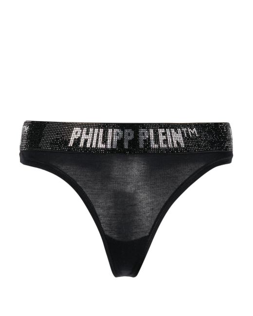 Philipp Plein logo-embellished thong