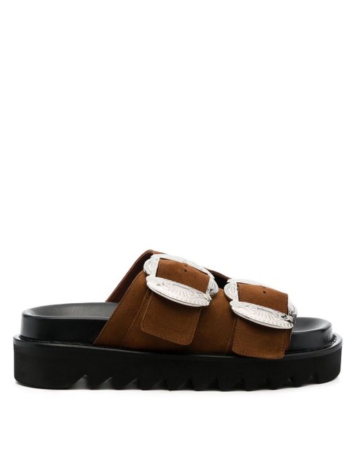 Toga Pulla double-buckle leather sandals
