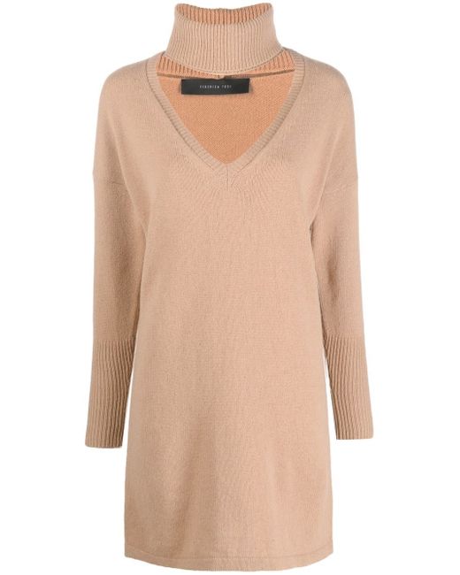 Federica Tosi roll-neck detail knit jumper
