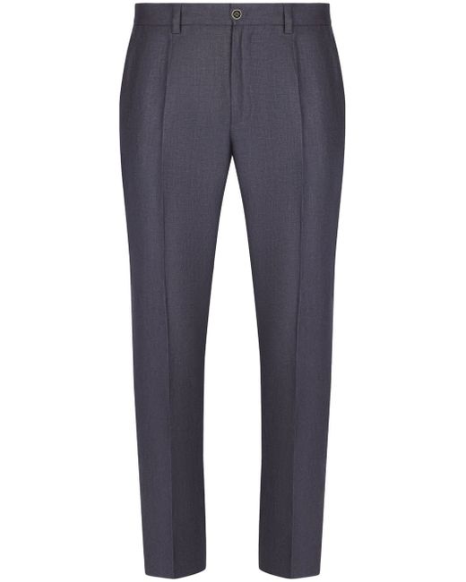Dolce & Gabbana slim-cut linen trousers
