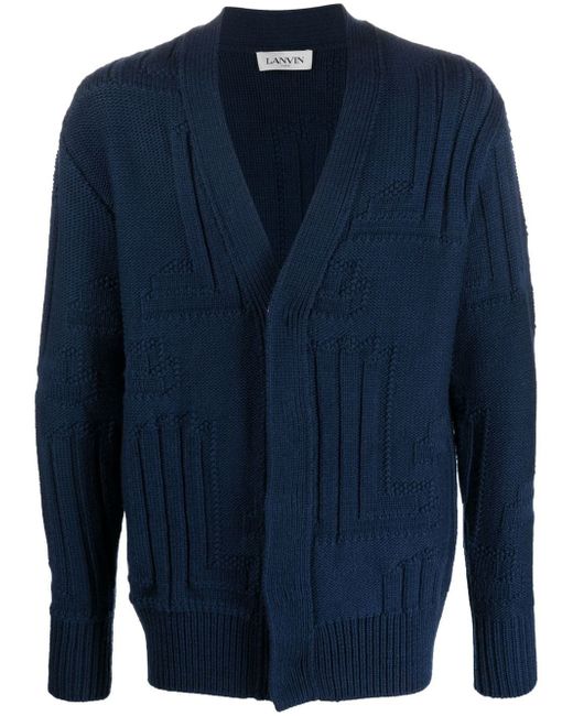 Lanvin concealed-button knitted cardigan