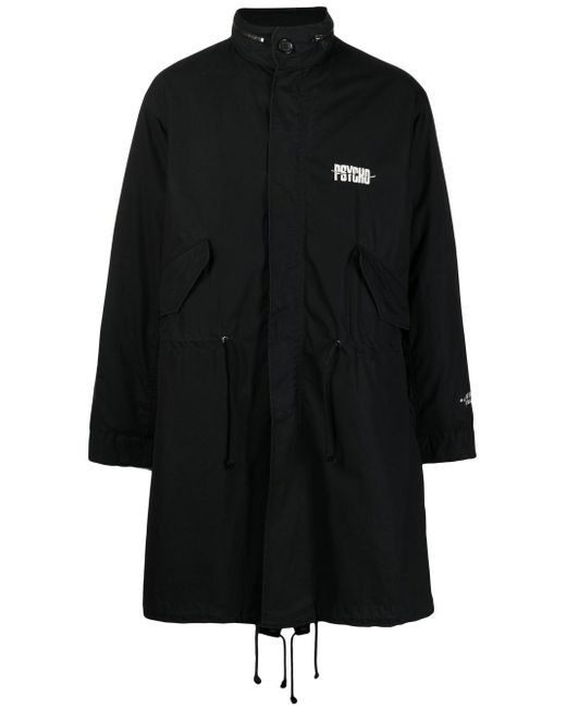 Undercover x Psycho graphic-patch coat