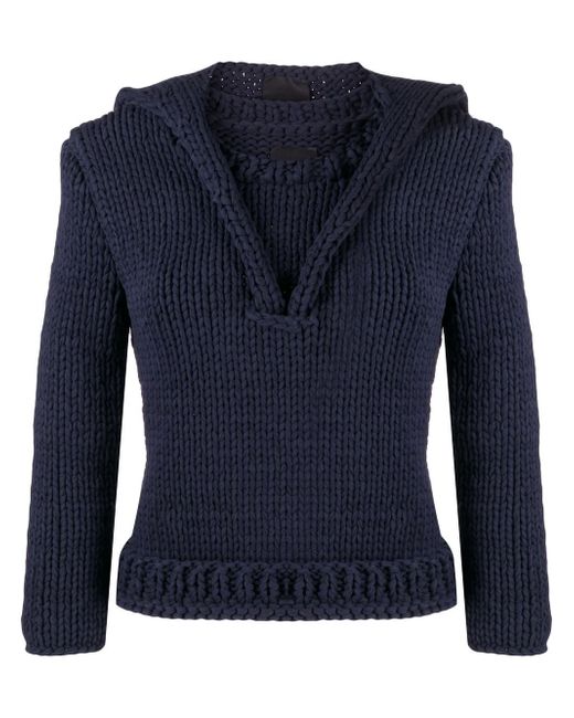 Bevza hooded knit jumper