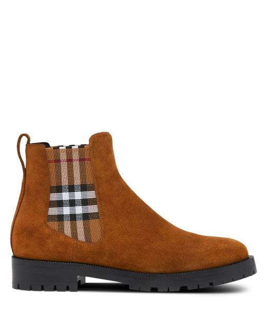 Burberry suede chelsea boots