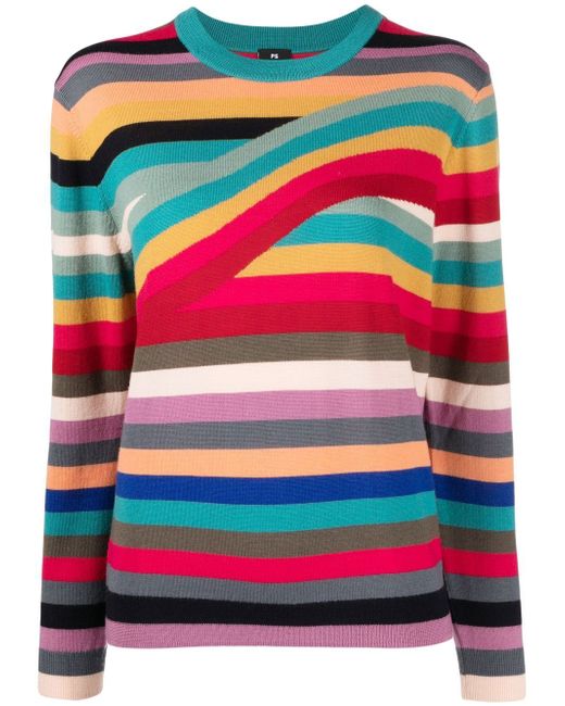 PS Paul Smith stripe-pattern long-sleeve jumper