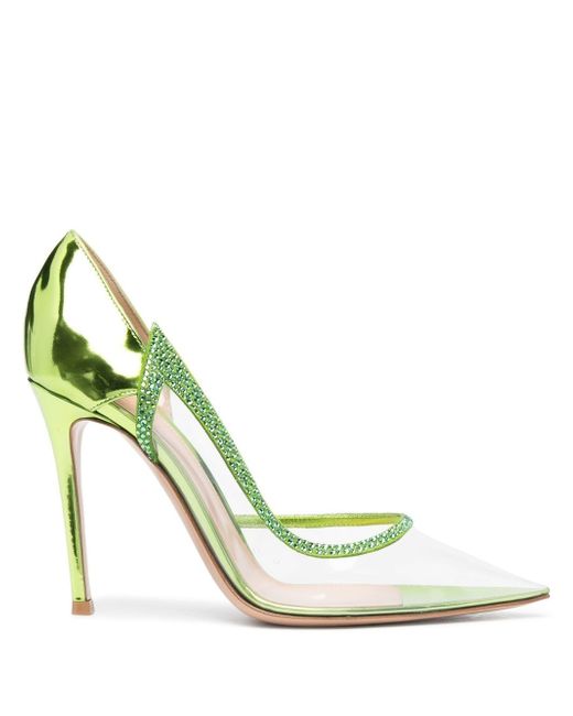 Gianvito Rossi 105 crystal-embellished pumps