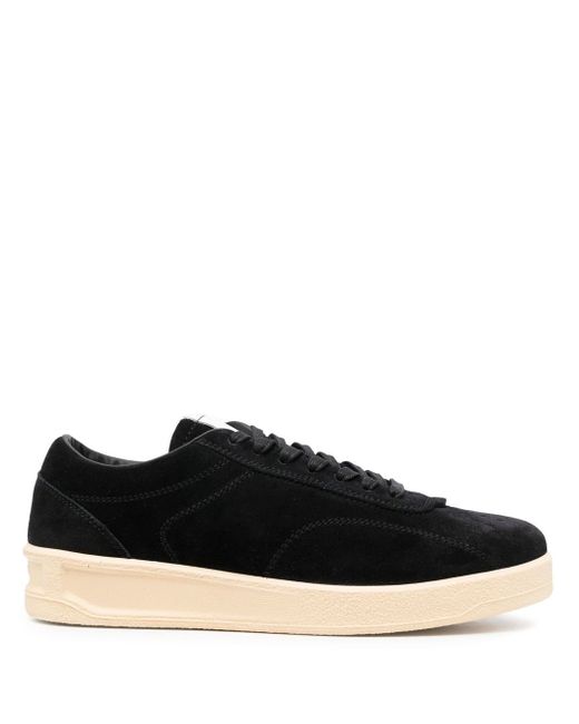 Jil Sander lace-up leather sneakers