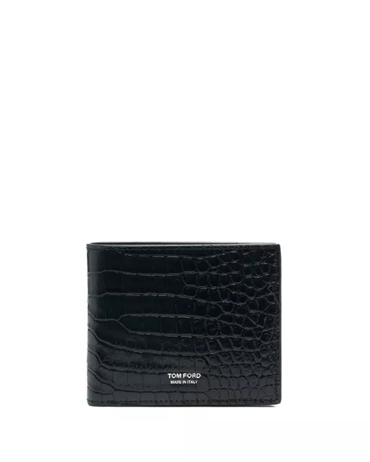 Tom Ford crocodile-effect bi-fold wallet